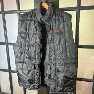 NFL Cincinnati Bengals Black Puffer Vest XL/XG Quilted Sleeveless Jacket